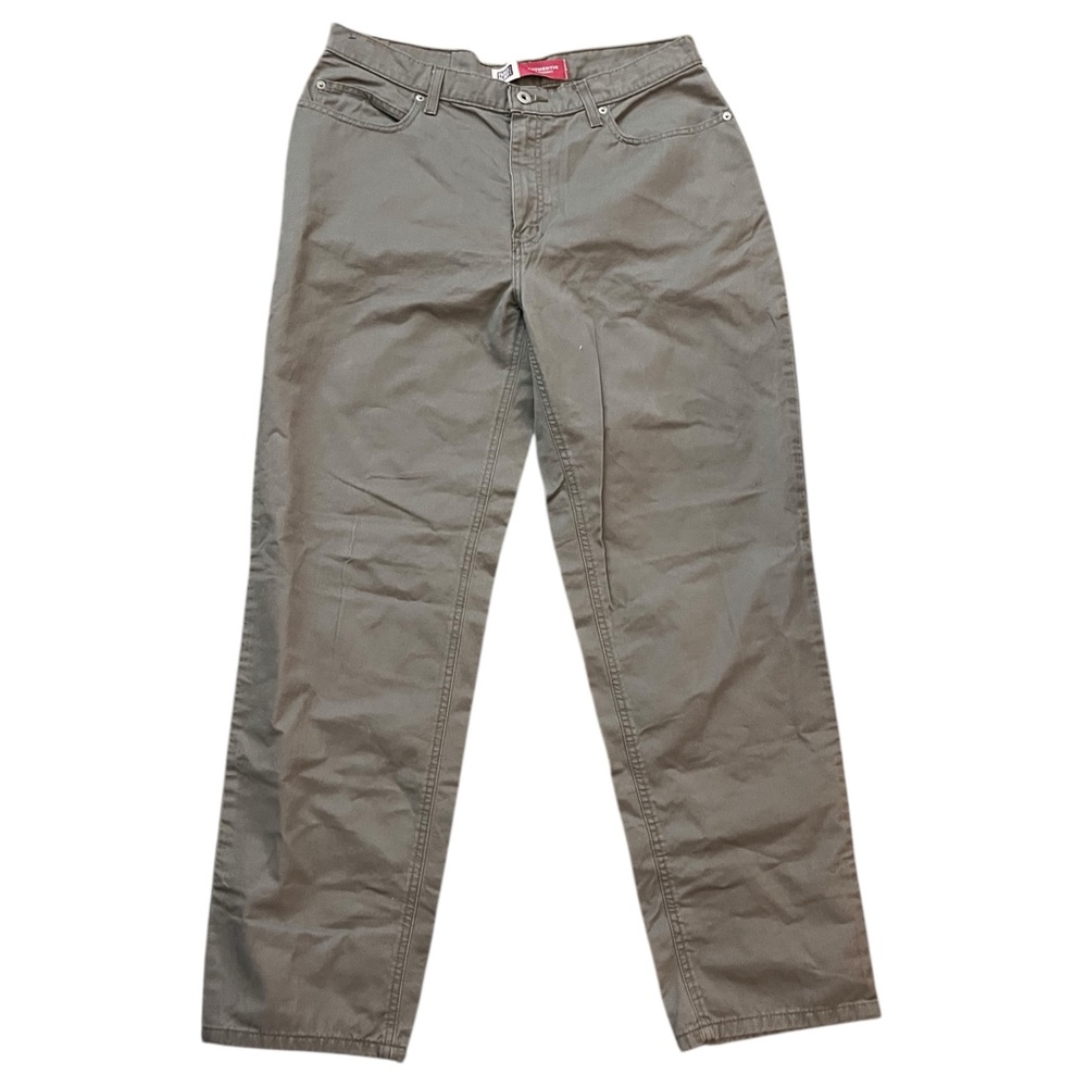 Faded Glory Authentic Jeans Straight Leg 5-Pocket Brown Olive 16